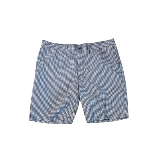 Robert Graham Other - Robert Graham Men’s Size 38 Plaid Gingham Shorts Navy White Striped Preppy Golf